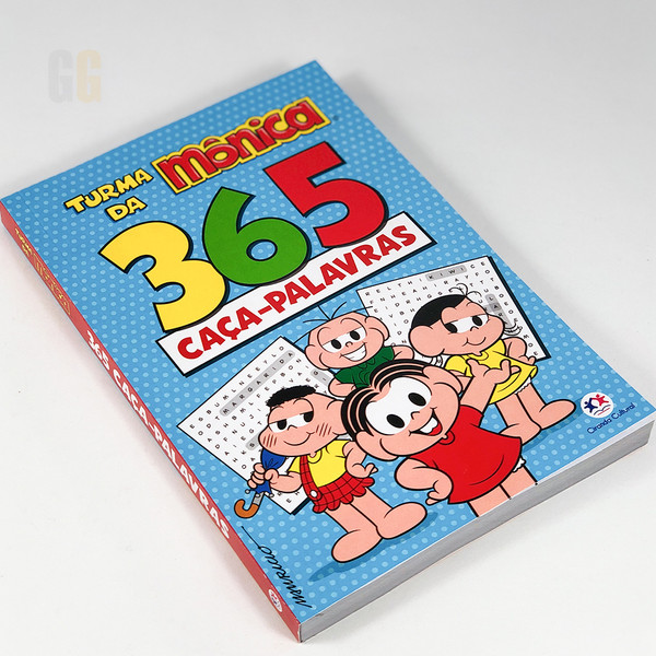 Livro Turma da Mônica - 365 Caça-palavras Crianças Filhos Infantil