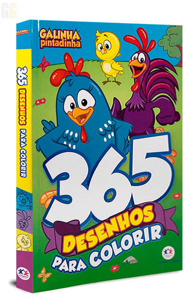 Livro Infantil 365 Desenhos Para Colorir Galinha Pintadinha