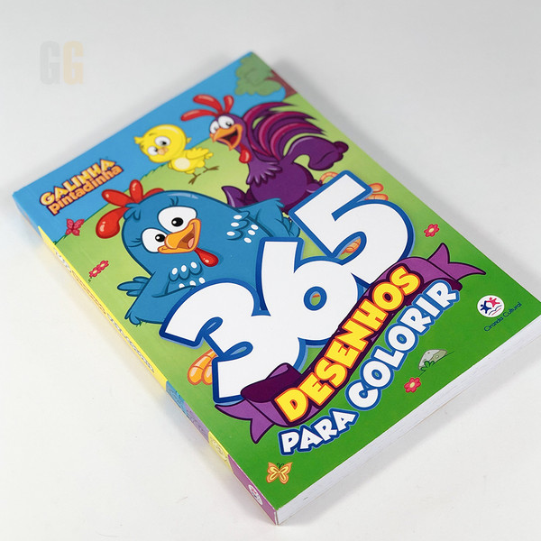 Livro Infantil 365 Desenhos Para Colorir Galinha Pintadinha