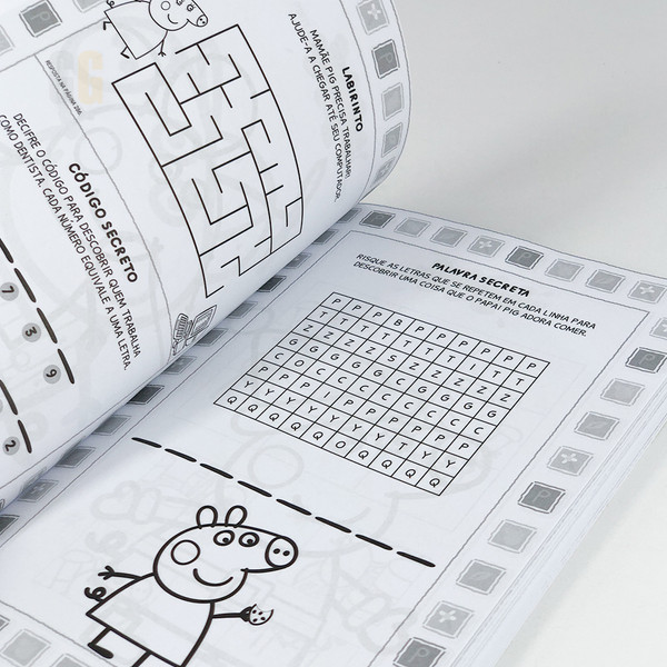 Livro 365 Atividades e Desenhos Para Colorir Peppa Pig