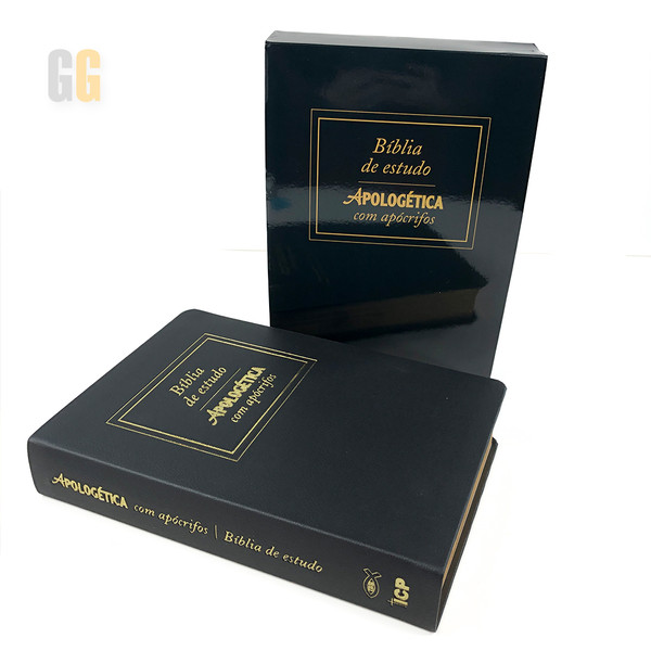 Foto Bíblia de Estudo Apologética com Apócrifos (Preta)