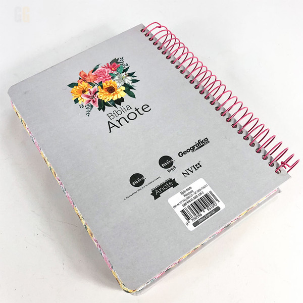 Foto Bíblia Anote Espiral NVI | Capa Primavera