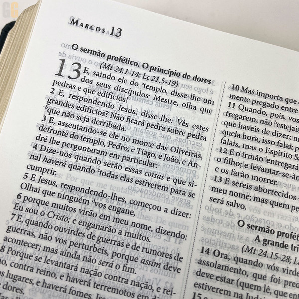 Foto Bíblia de Estudo Explicada | ARC | Capa Luxo - Vinho