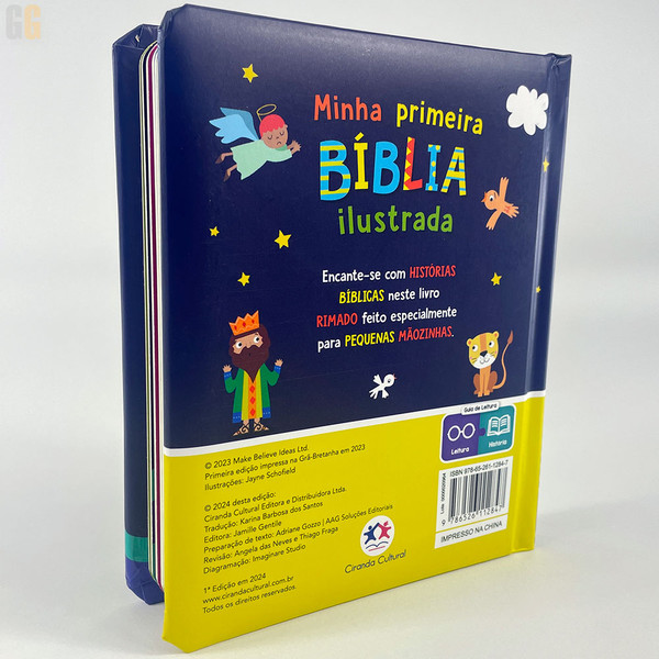 Foto Minha Primeira Bíblia Ilustrada com Alça | +4 Anos