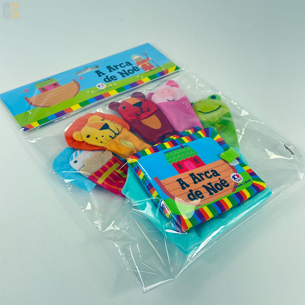 Foto Luva Livro Infantil Dedoche | A Arca de Noé
