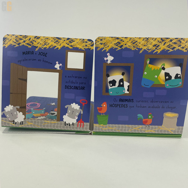 Foto Livro Infantil com cenário | O nascimento de Jesus | Idade 4+