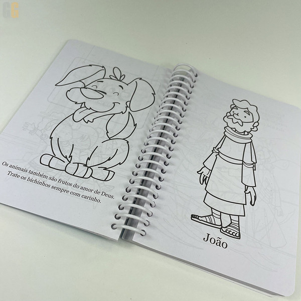 Foto Kit Infantil | Desenhos Bíblicos + Atividades Bíblicas | Espiral