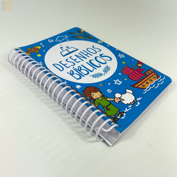 Foto Kit Infantil | Desenhos Bíblicos + Atividades Bíblicas | Espiral