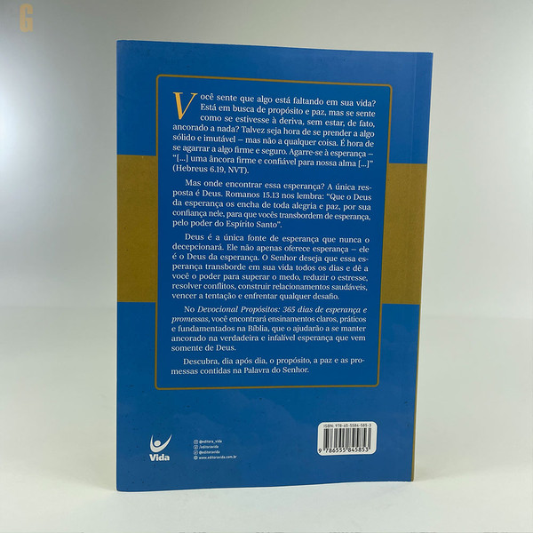 Foto Devocional Propósitos | 365 dias de Esperança e propósitos | Rick Warren