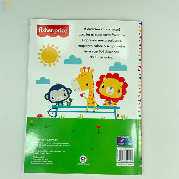 Foto Livro Infantil Fisher-price | 101 primeiros desenhos para colorir | Idade 4+