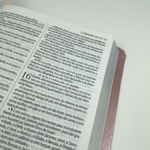 Foto Bíblia King James 1611 - Ultrafina | Rosa Perolado