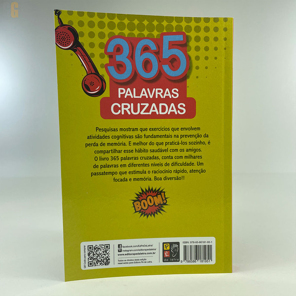 Foto 365 Palavras Cruzadas - Capa Amarela