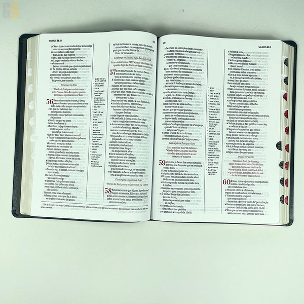 Foto Bíblia de Estudo Scofield com Índice | Capa Luxo Preta