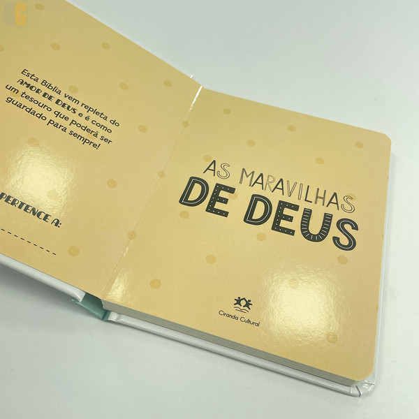 Foto As Maravilhas de Deus - Capa Almofadada