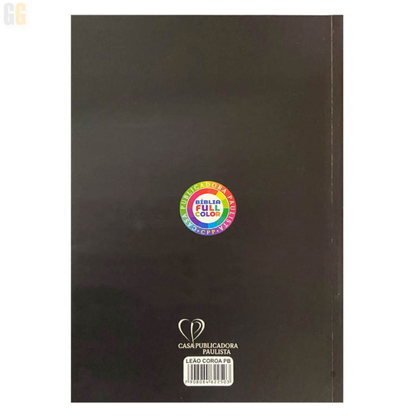 Foto Bíblia ARC | Letra Gigante | Textos Coloridos Com Harpa | Capa Brochura - Leão Coroa