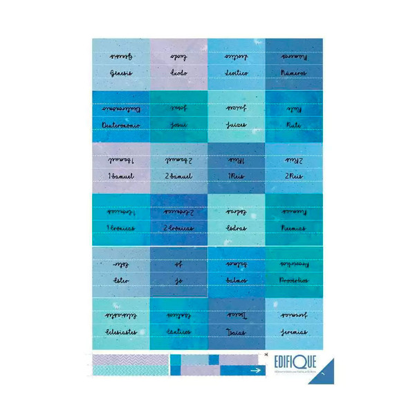 Foto Abas Adesivas Para Bíblia + Índice lateral | Azul