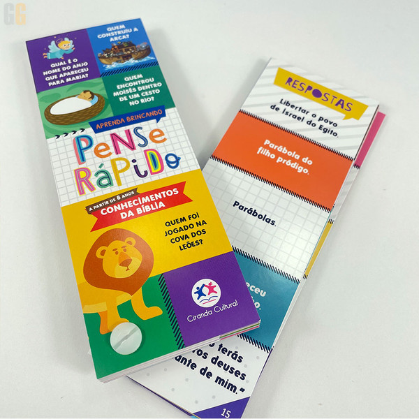 Foto Kit Bíblia em Quadrinhos + Jogo de conhecimentos da Bíblia