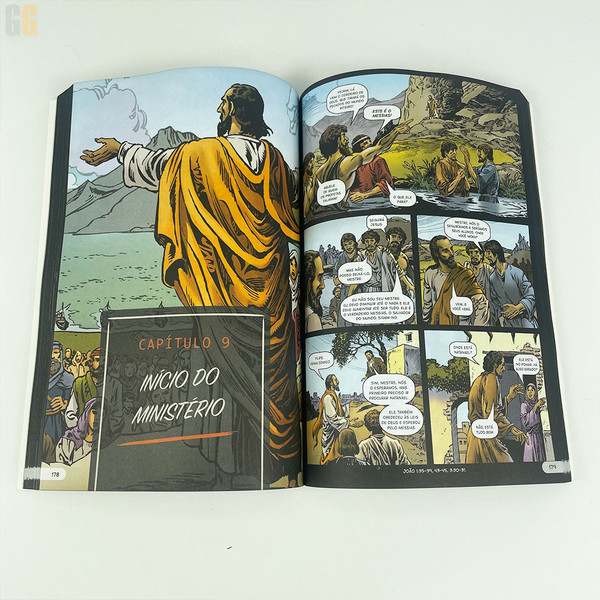 Foto Kit Bíblia em Quadrinhos + Jogo de conhecimentos da Bíblia