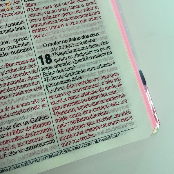 Foto Bíblia Letra Gigante ARC | Harpa - Capa Folhas