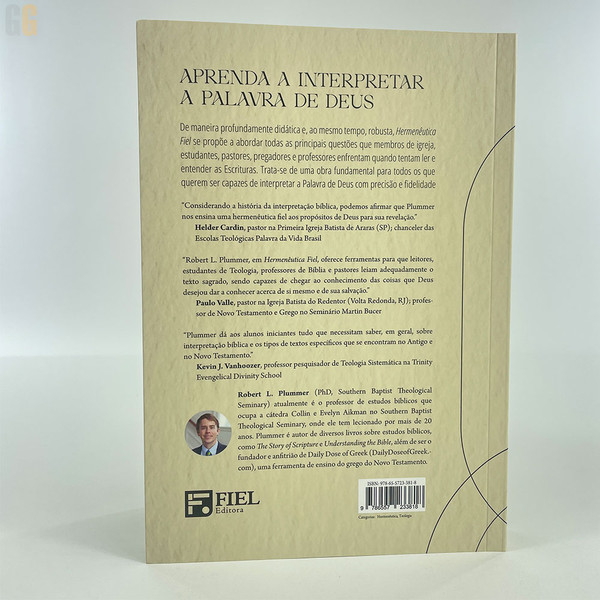 Foto Hermenêutica Fiel | Introdução à interpretação bíblica | Robert L. Plummer