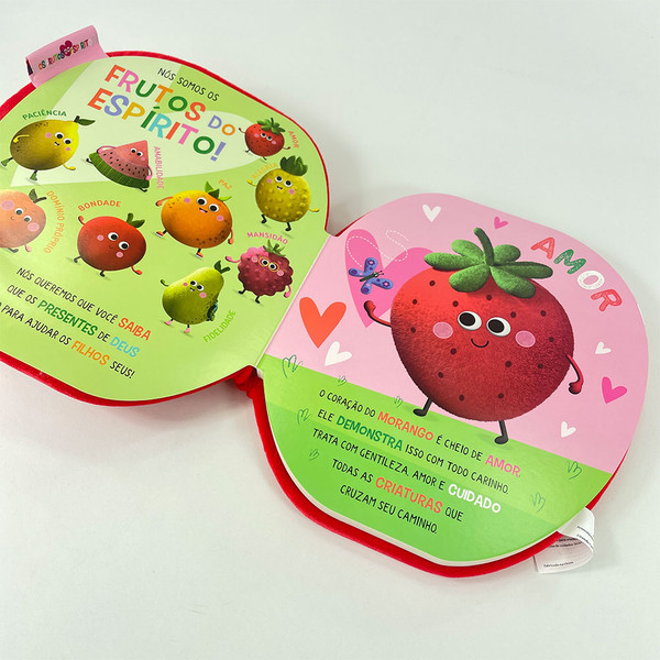 Foto Livro de Pelúcia Infantil - Os Frutos do Espírito