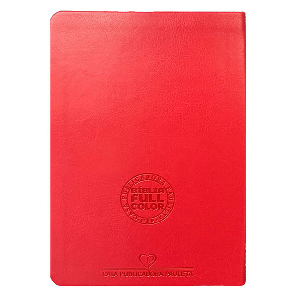 Foto Bíblia ARC com Índice Hipergigante | Textos Coloridos com Harpa | Floral Dalia Vermelha