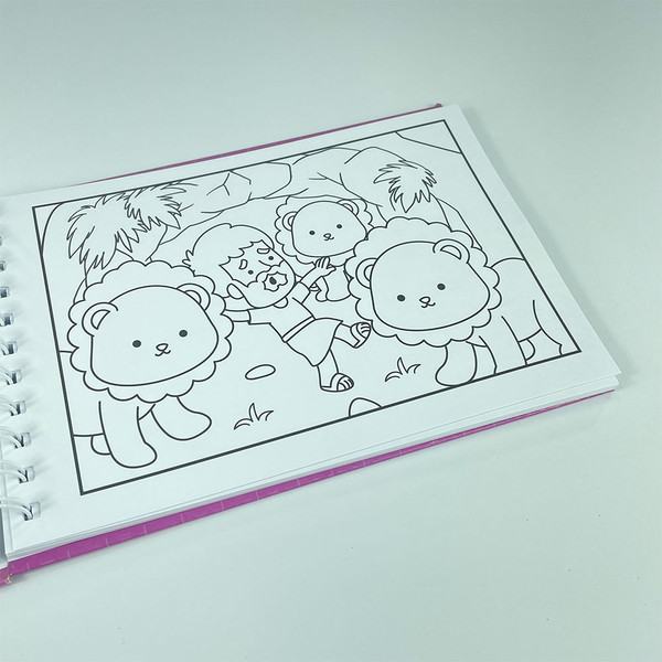 Foto Livro de Colorir - Biblical and Cute | Violet | Capa Dura e Espiral