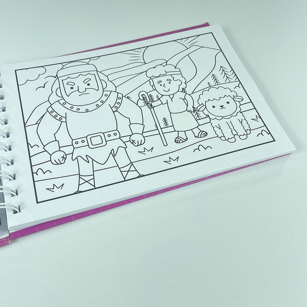 Foto Livro de Colorir - Biblical and Cute | Violet | Capa Dura e Espiral