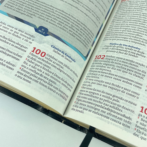 Foto A Bíblia do Pregador Fiel | ARC | Textos Coloridos | Capa Preta