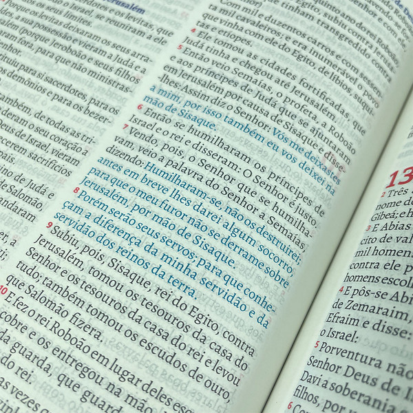 Foto A Bíblia do Pregador Fiel | ARC | Textos Coloridos | Capa Preta