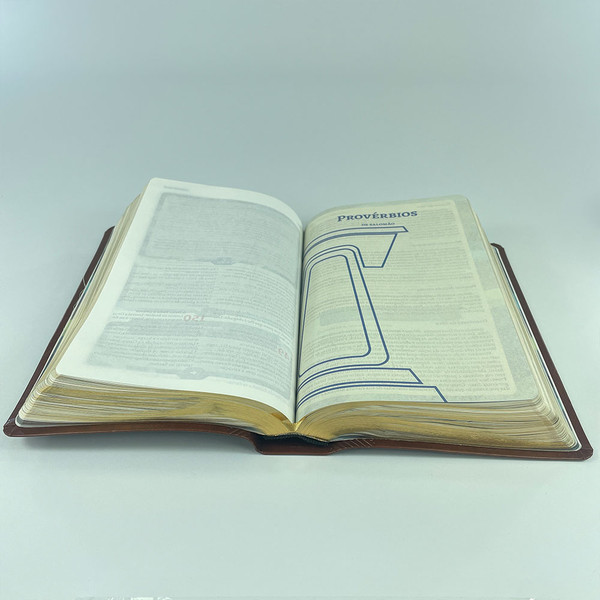 Foto A Bíblia do Pregador Fiel | ARC | Textos Coloridos | Capa Marrom