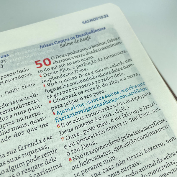 Foto A Bíblia do Pregador Fiel | ARC | Textos Coloridos | Capa Marrom