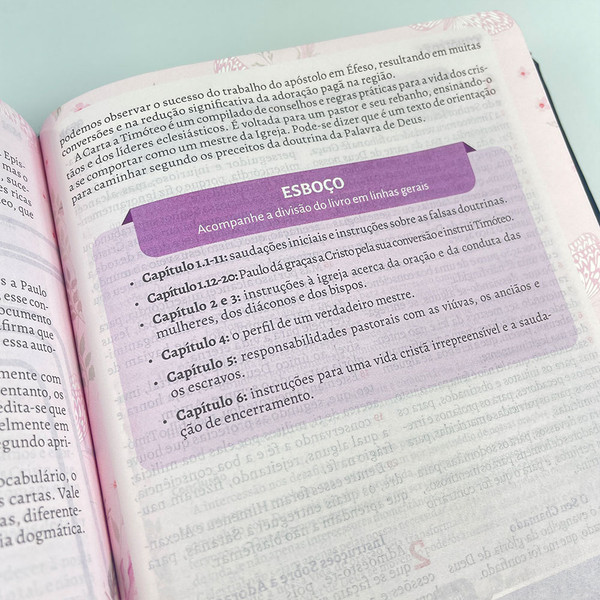 Foto A Bíblia da Pregadora Fiel | ARC | Textos Coloridos | Capa Preta