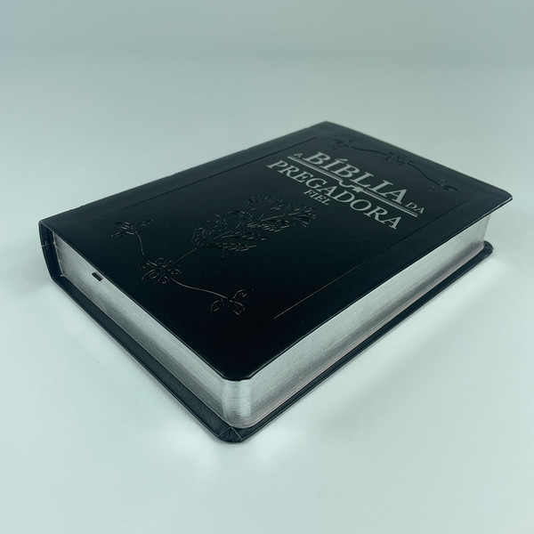 Foto A Bíblia da Pregadora Fiel | ARC | Textos Coloridos | Capa Preta