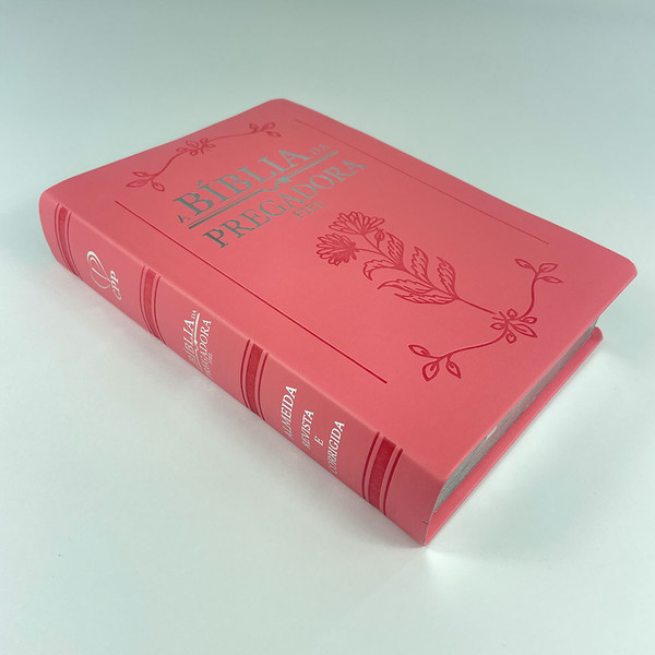 Foto A Bíblia da Pregadora Fiel | ARC | Textos Coloridos | Capa Rosa