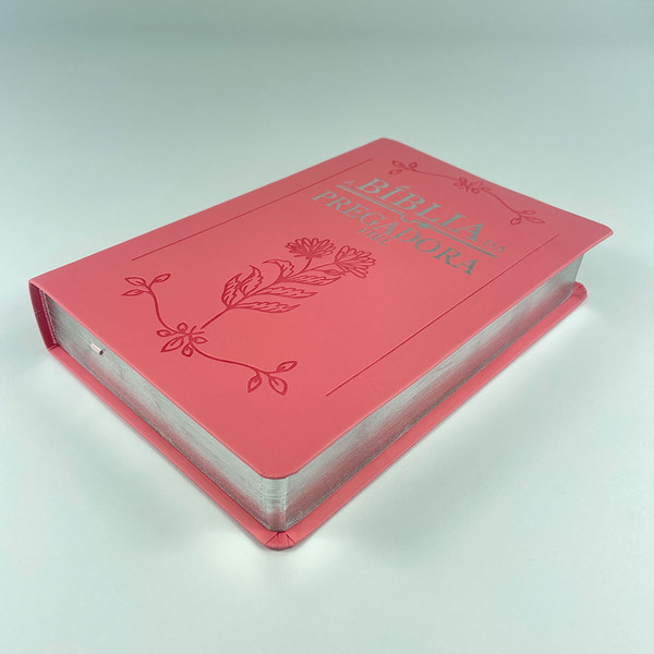 Foto A Bíblia da Pregadora Fiel | ARC | Textos Coloridos | Capa Rosa