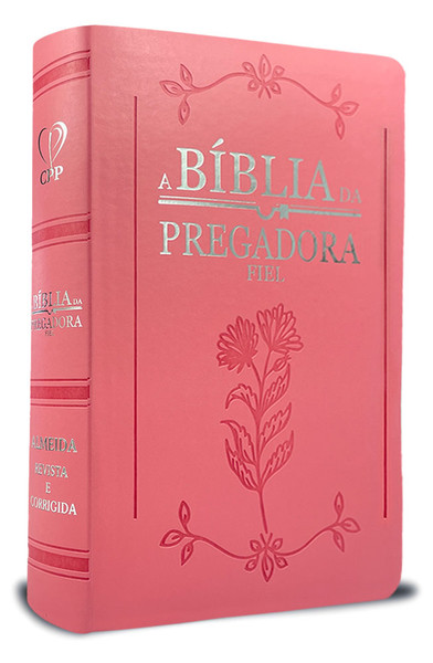 Foto A Bíblia da Pregadora Fiel | ARC | Textos Coloridos | Capa Rosa