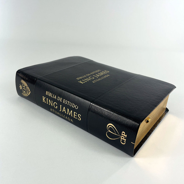 Foto Bíblia de Estudo King James Atualizada- Textos Coloridos | Preta