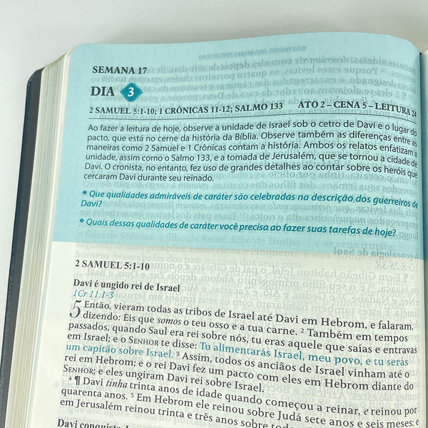 Foto Bíblia Cronológica Dia a Dia | BKJ Fiel 1611 | Preta