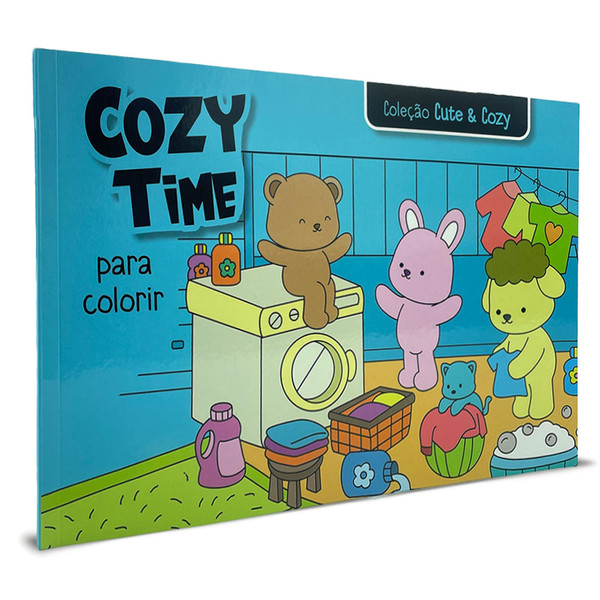 Foto Cozy Time - Coleção Cute & Cozy - Livro para colorir