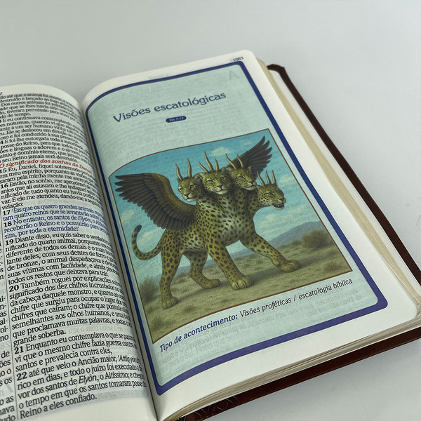 Foto Bíblia de Estudo Curas e Milagres - Bispo Rinaldo Silva | Textos Coloridos | KJA | Capa Luxo - Marrom