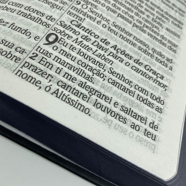 Foto Bíblia ARC | Letra Hipergigante | Harpa e Corinhos | Capa Dura - Leão Rei Dos Reis