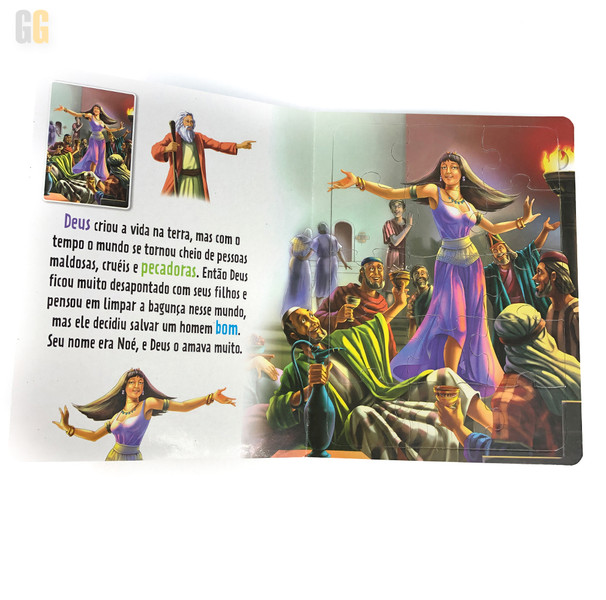 Foto Kit Explorando a Bíblia: Livro de Quebra - Cabeças + Bíblia Infantil