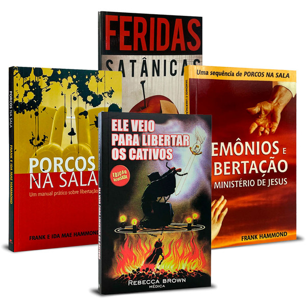 Foto Coleção Libertação: Porcos na Sala + Demônios e Libertação + Feridas Satânicas + Ele Veio Para Libertar os Cativos