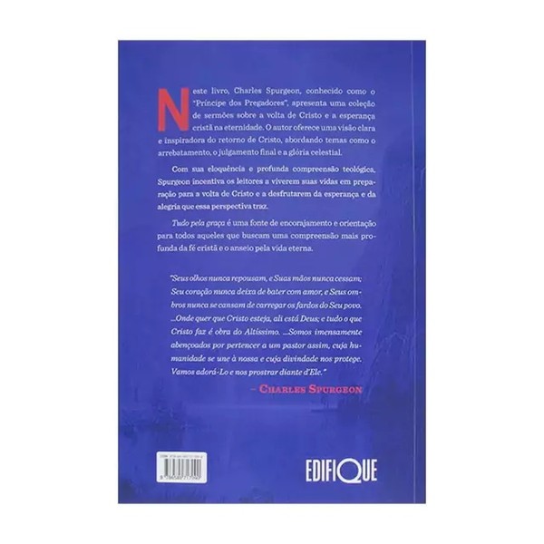 Foto Tudo Pela Graça - Charles Spurgeon