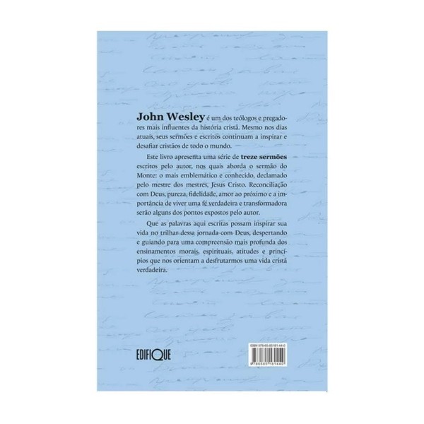 Foto Sermões de John Wesley - A Série Completa De Discursos Sobre o Sermão Do Monte De Nosso Senhor Jesus Cristo