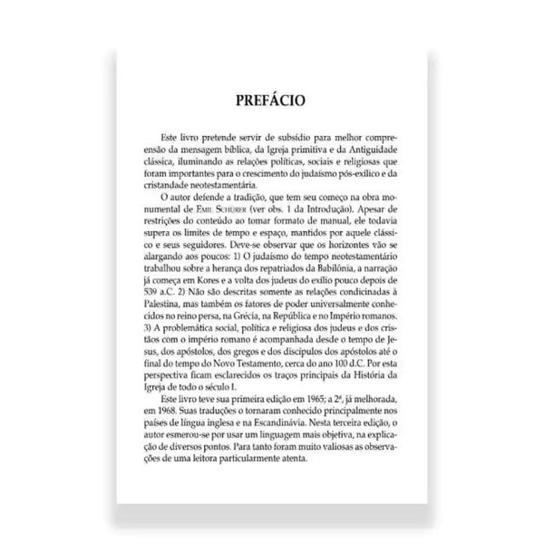 Foto História Do Tempo Do Novo Testamento - Bo Reicke