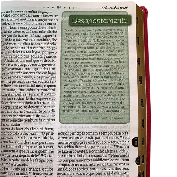 Foto Bíblia De Estudo Da Mulher De Deus RC Letra Grande Com Harpa Pentecostal Pink