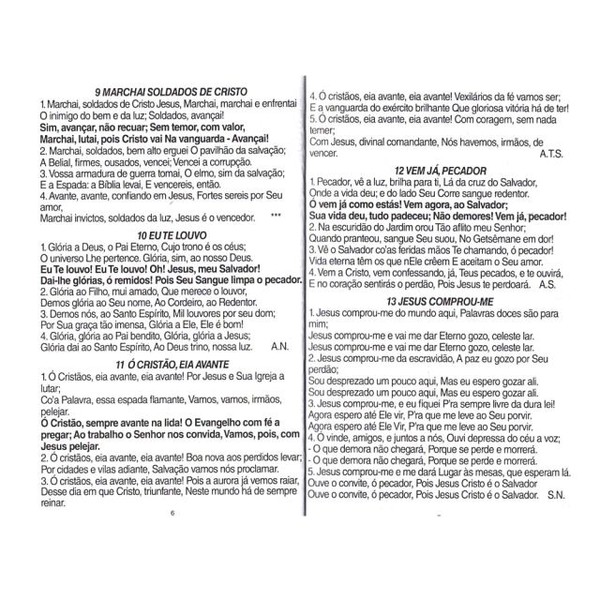 Foto Harpa Letra Gigante Capa Brochura Preta