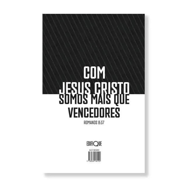 Foto Bíblia Sagrada ARC Slim Com Harpa Avivada E Corinhos - Capa Dura Alvi-Negro